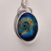 Sterling Silver Memorial Ash Bead - 1  1/8" Oval Bezel Set Cabochon - Image 3
