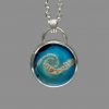 Sterling Silver Memorial Ash Bead - Round Bezel Set Cabochon