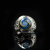 Sterling Silver Filigree "Saddle" Memorial Ash Ring - Image 2